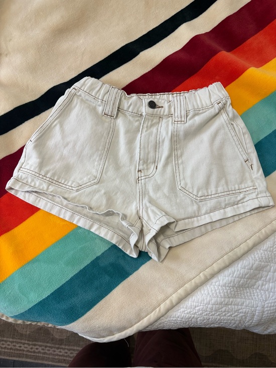 PacSun Pants - PacSun White High-Rise Denim Shorts